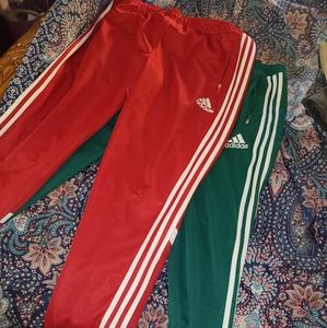 2 Adidas men track pants